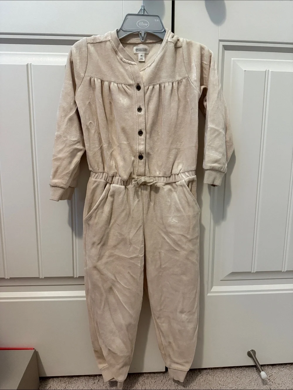 Gymboree Cream Velour Girls' Romper Jumpsuit